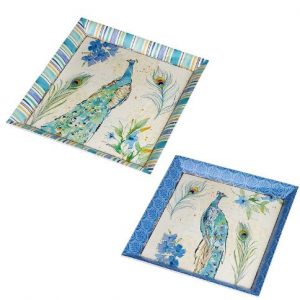 Peacock Set 2 Trays