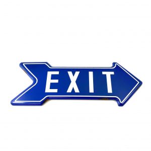 Arrow Exit Sign