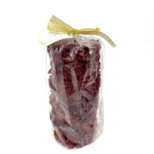 Candle Flowers Burgundy