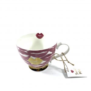 Footed Mug Always love Lips Design
