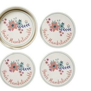 Coaster Set 4 Pcs Mumbelievable