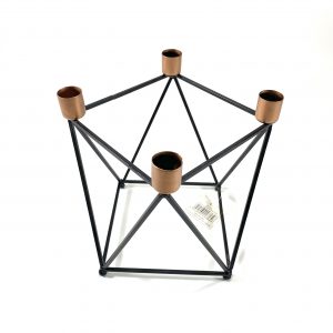 Abstract Candle 4 Sticks Holder