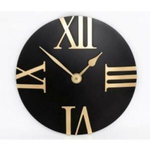 Black & Gold Wall Clock