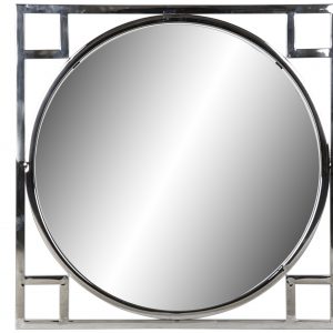 Mirror Steel & Glass Silver