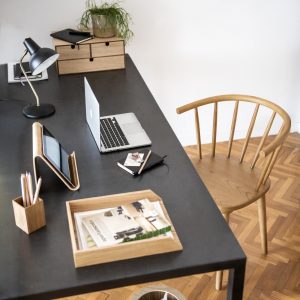 Desk Set Willow Wood Set 5pcs