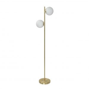 Floor Lamp Globe Matt Gold