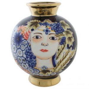 Vase Porcelain Multicoloured