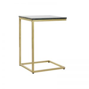 Side Table Marble Iron Golden