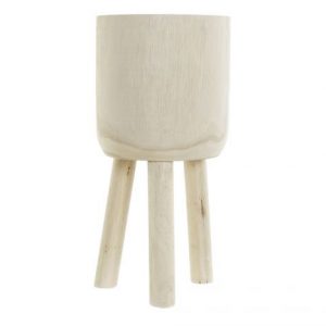 Planter Stand Paulownia Wood Natural