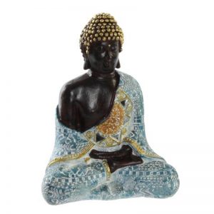 Buddha Figure Resin Brown