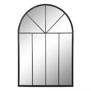 Mirror Iron Glass Window Black
