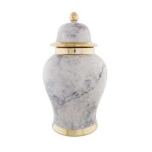 Ginger Jar Tibor Porcelain Faux Marble