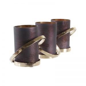 Candle Holder Glass Aluminium Candles