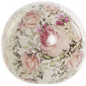 Decoration Ball Crockery Flowers White