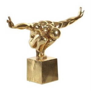 Figure Resin Gymnast Gold