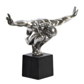 Figure Resin Gymnast Silver