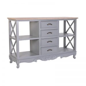 Buffet Paulownia Wood Grey