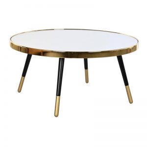 Coffee Table Steel Mirror Golden