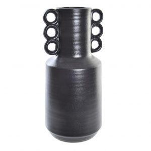 Vase Porcelain Matte Black