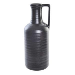 Vase Porcelain Matte Black Small