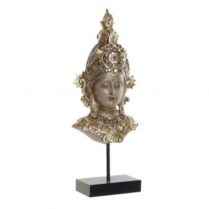 Figure Resin Metal Buddha Head Golden