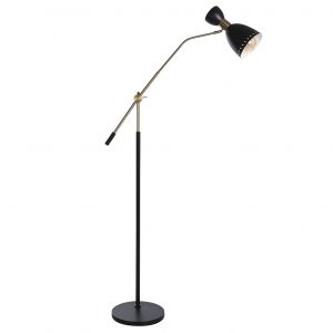 Floor Lamp Metal Flexo Black