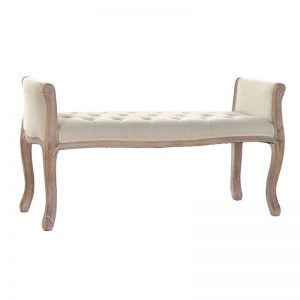 Bench Linen Rubberwood