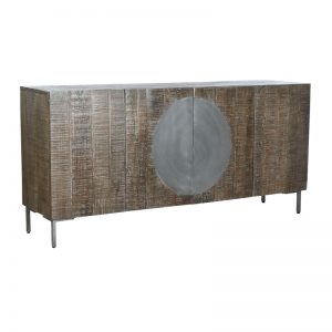 Buffet Mango Metal Circle Dark Brown