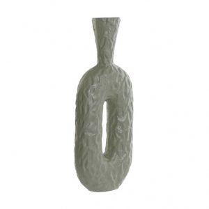 Vase Aluminium Wrinkled Green