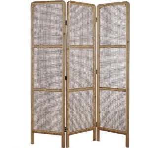 Folding Screen Rattan Natural