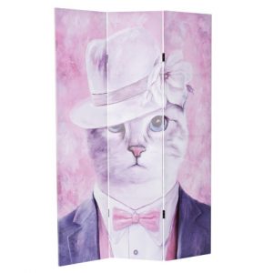 Folding Screen Canvas Cat