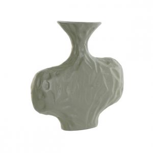 Vase Aluminium Wrinkled Green