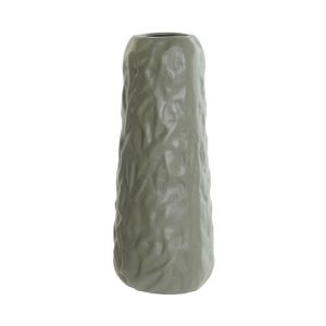 Vase Aluminium Wrinkled Green