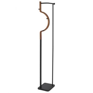 Clothes Rack Wood Metal Brown