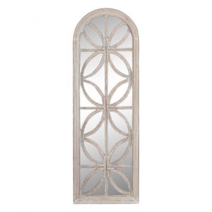 Mirror Mdf Glass Window Decape White