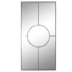 Mirror Iron Glass Black