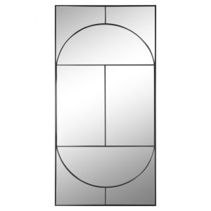Mirror Iron Glass Black