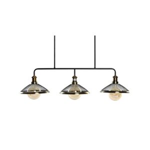 Ceiling Lamp Metal Triple Golden
