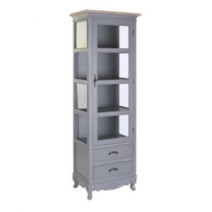 Showcase Paulownia 2 Drawers Grey