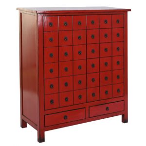 Closet ELM Lacquered Red