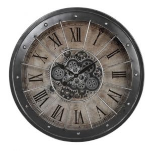 Wall Clock Iron Glass Movement