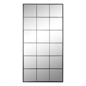 Mirror Iron Glass Window Black