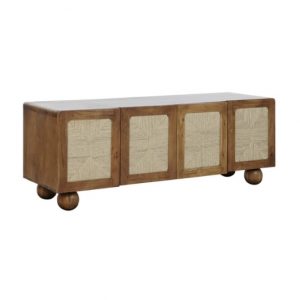 Rattan Buffet Acaia Braided Dark Brown