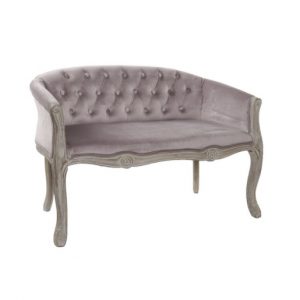 Couch Polyester Wood Pink
