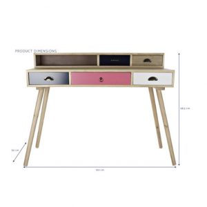 Desk MDF Wood Natural