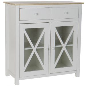 Drawer Poplar Glass White