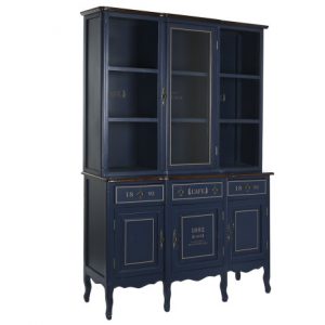 Showcase Paulownia Glass Navy Blue