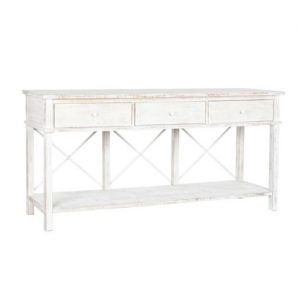 Console Table Spruce Metal White