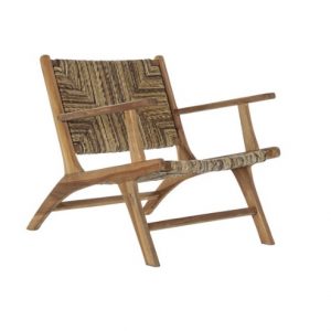 Armchair Teak Fiber Natural
