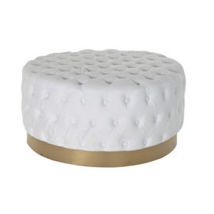 Footrest Polyester MDF White